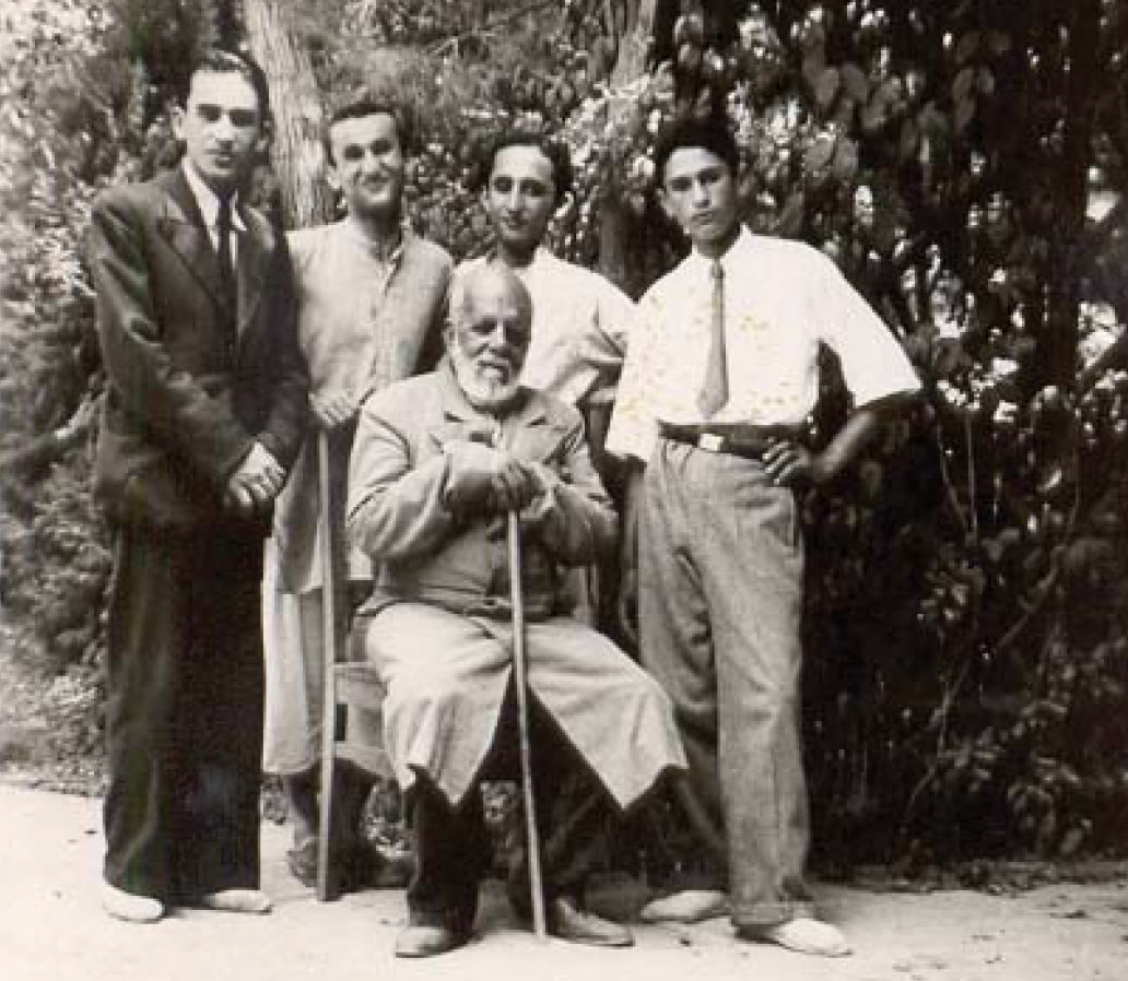 Mirza Reyhan with four young men